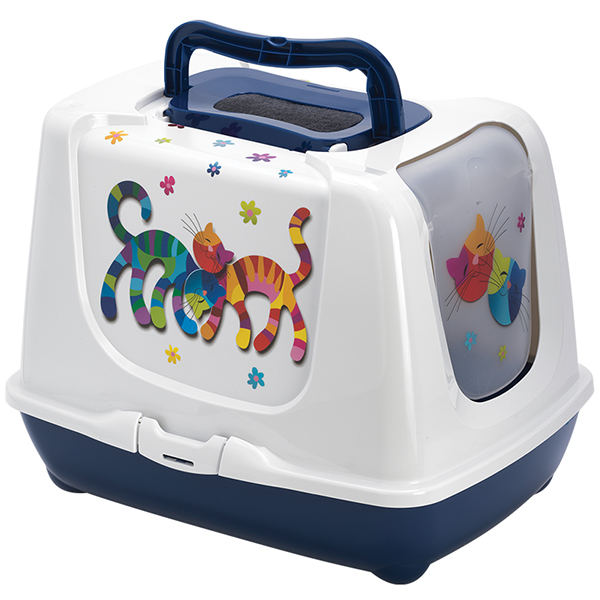 Moderna Trendy Cat Friends Forever закрытый туалет для кошек 50х39х37 см (235331)